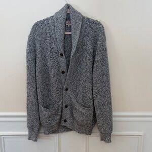 Faherty Charcoal Shawl Collar Cardigan